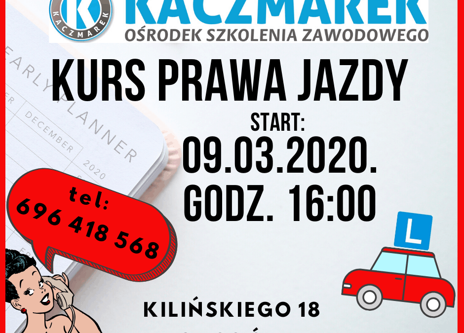 Kurs prawa jazdy w marcu